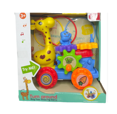 Музикална играчка с колелца Жирафче
