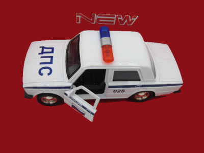 Метална кола с отварящи се врати Lada 2106 Лада Полиция