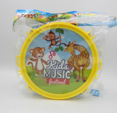 Детски барабан с палки и коланче 15 см