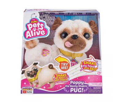 Интерактивно танцуващо мопсче Попи Zuru Pets Alive - Poppy 9521