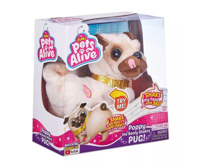 Интерактивно танцуващо мопсче Попи Zuru Pets Alive - Poppy 9521