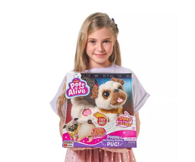 Интерактивно танцуващо мопсче Попи Zuru Pets Alive - Poppy 9521