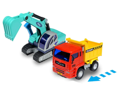 Камион самосвал и верижен багер Power Truck 1508