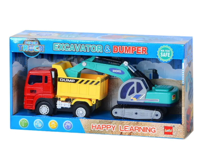 Камион самосвал и верижен багер Power Truck 1508