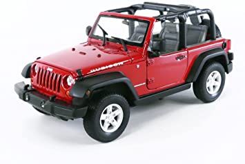 Метален джип Jeep Wrangler Rubicon 2007 Welly 1/24