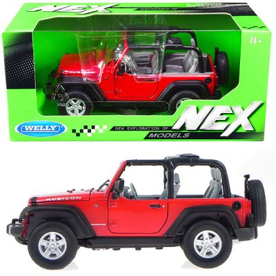 Метален джип Jeep Wrangler Rubicon 2007 Welly 1/24