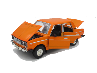 Метална кола Lada ВАЗ 2106 оражева 1:24 