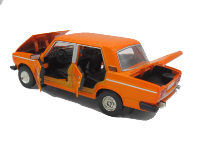 Метална кола Lada ВАЗ 2106 оражева 1:24 