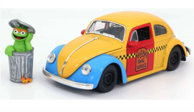 Метален автомобил Sesame St - 1959 VW Beetle 1:24 Jada 32801 