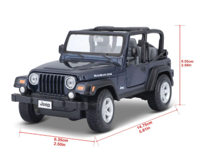 Метален джип Jeep Wrangler Rubicon Maisto 1/27 - 31245