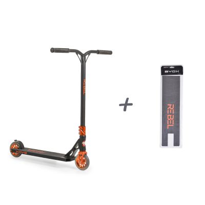 Алуминиева тротинетка за скачане и трикове Byox Stunt Rebel КАРБОН