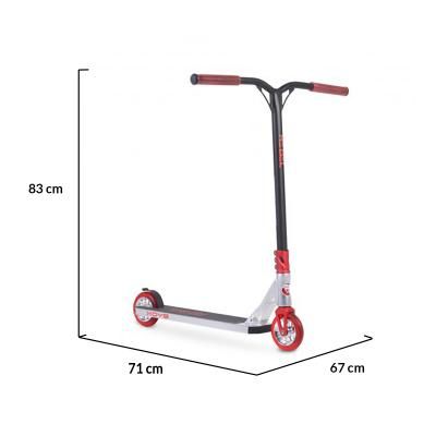 Алуминиева тротинетка за скачане и трикове Byox Stunt Rebel red
