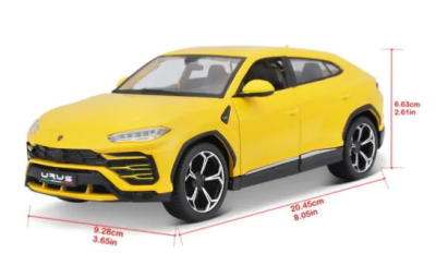 Метална кола Lamborghini Urus SUV Maisto жълт 1/24 - 31519