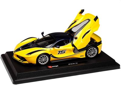 Метална кола Ferrari FXX K Bburago 18-26301 - 1:24 жълт