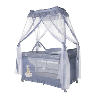 Детска кошара 2 нива LORELLI MAGIC SLEEP Cool Grey HIPPO