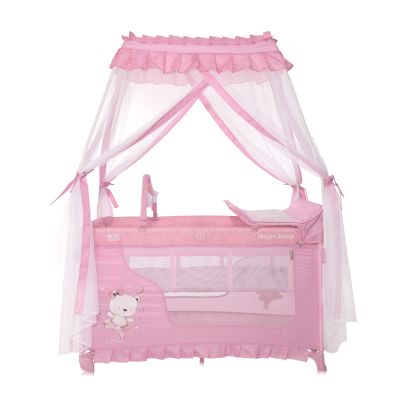 Детска кошара 2 нива LORELLI MAGIC SLEEP Mellow Rose BALLERINA BEAR