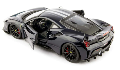 Метален автомобил Ferrari 488 PISTA Bburago 1:24 black