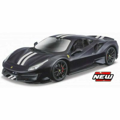 Метален автомобил Ferrari 488 PISTA Bburago 1:24 black