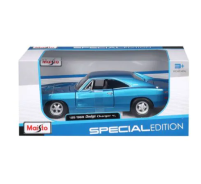 Метална кола Dodge Charger R/T 1969 MAISTO 1:24  blue - 31256