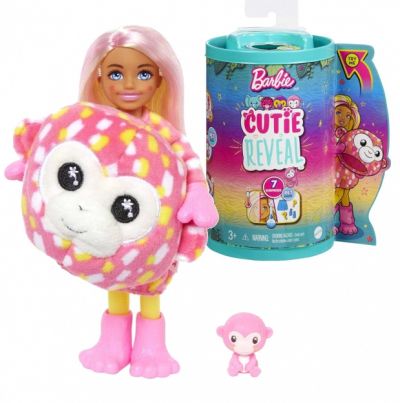 Кукла Челси супер изненада Маймунка Barbie Color Cutie Reveal HKR14