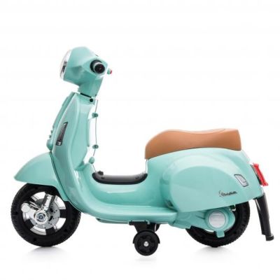 Детски акумулаторен мотор VESPA GTS SUPER SPORT ЗЕЛЕН
