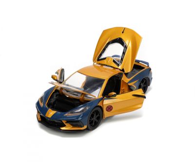 Метален автомобил Chevrolet Corvette Stingray X-Men Wolverine 2020 1:24 Jada Toys 253225025 