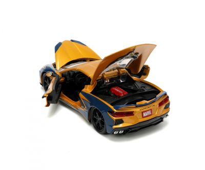 Метален автомобил Chevrolet Corvette Stingray X-Men Wolverine 2020 1:24 Jada Toys 253225025 
