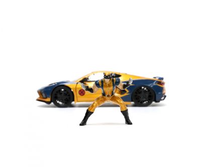 Метален автомобил Chevrolet Corvette Stingray X-Men Wolverine 2020 1:24 Jada Toys 253225025 
