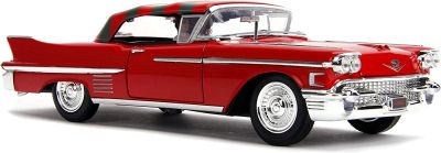 Метален автомобил Cadillac 1958 Freddy Krueger 1:24 Jada Toys 253255004