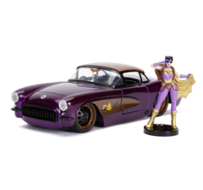 Метален автомобил Chevy Corvette DC Comics Bombshells 1:24 Jada Toys 253255007