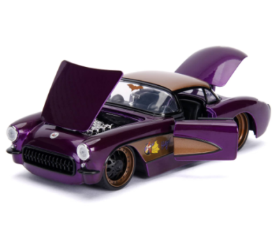 Метален автомобил Chevy Corvette DC Comics Bombshells 1:24 Jada Toys 253255007