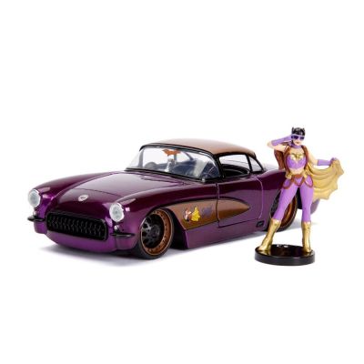 Метален автомобил Chevy Corvette DC Comics Bombshells 1:24 Jada Toys 253255007