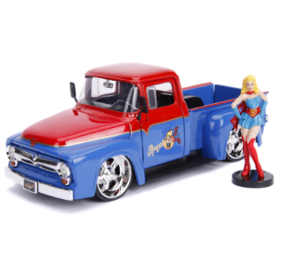 Метален автомобил Ford F100 1956 DC Comics Bombshells 1:24 Jada Toys 253255008