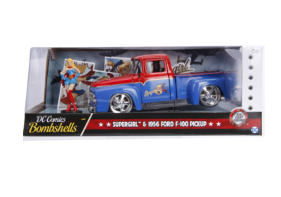 Метален автомобил Ford F100 1956 DC Comics Bombshells 1:24 Jada Toys 253255008