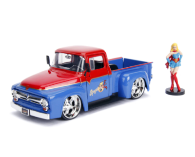 Метален автомобил Ford F100 1956 DC Comics Bombshells 1:24 Jada Toys 253255008