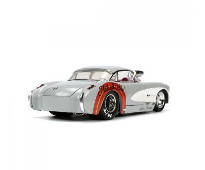 Метален автомобил Chevrolet Corvette Bugs Bunny 1957 1:24 Jada 253255041