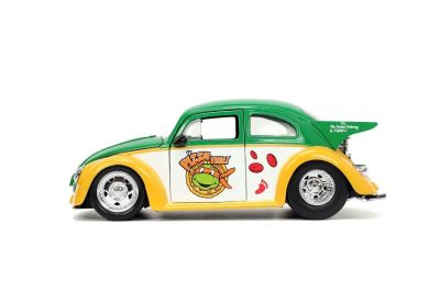 Метален автомобил VW Drag Beetle 1959 Turtles 1:24 Jada 253285002