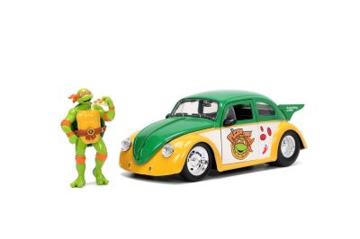 Метален автомобил VW Drag Beetle 1959 Turtles 1:24 Jada 253285002