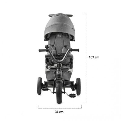 Триколка със сенник KinderKraft EASYTWIST Сива