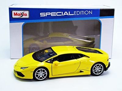Метална кола Lamborghini Huracan LP 610-4 MAISTO 1:24 - 31509 жълт