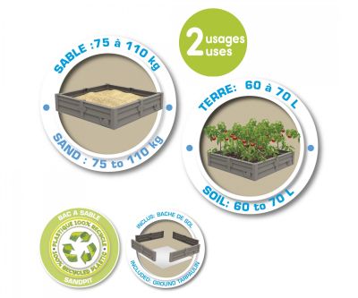  Градински пясъчник Smoby Square Garden 7600850208