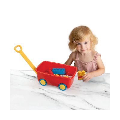 Мини детска количка за дърпане с блокчета Dolu 5199