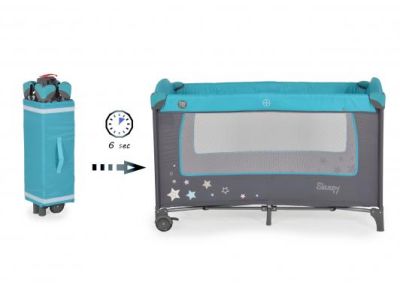 Детска кошара 2 нива МОНИ SLEEPY тюркоаз