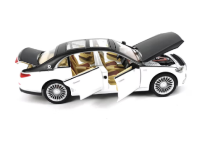 Метален автомобил Maybach със звук и светлини бял1/22