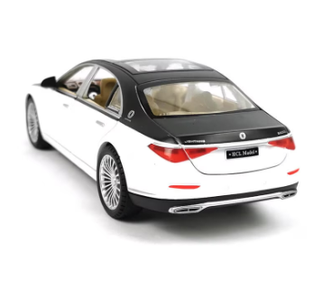 Метален автомобил Maybach със звук и светлини бял1/22