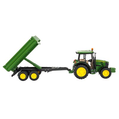 Трактор John Deere 5115 M със самосвално ремарке BRUDER 02108