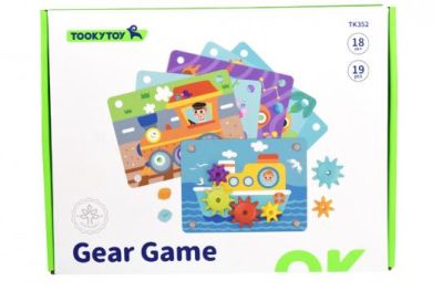 Дървена игра със зъбни колела Tooky Toy TK352