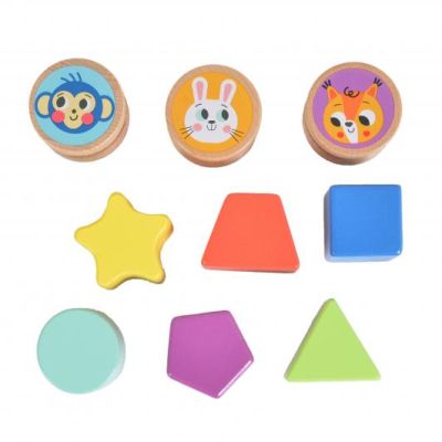 Детски дървен куб център Гора Tooky ToyTK533