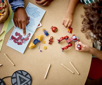 Конструктор LEGO Marvel Super Heroes 76263 - Хълкбъстър на Железния човек срещу Танос