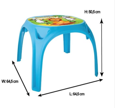 Маса с 2 стола KING червена PILSAN 03422